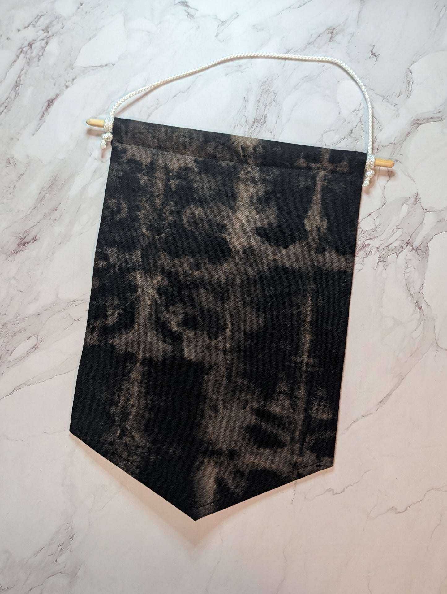 Black Tie Dye Enamel Pin Banner - Large