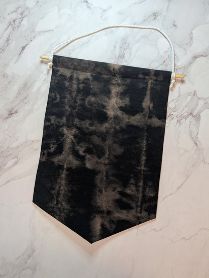 Black Tie Dye Enamel Pin Banner - Large