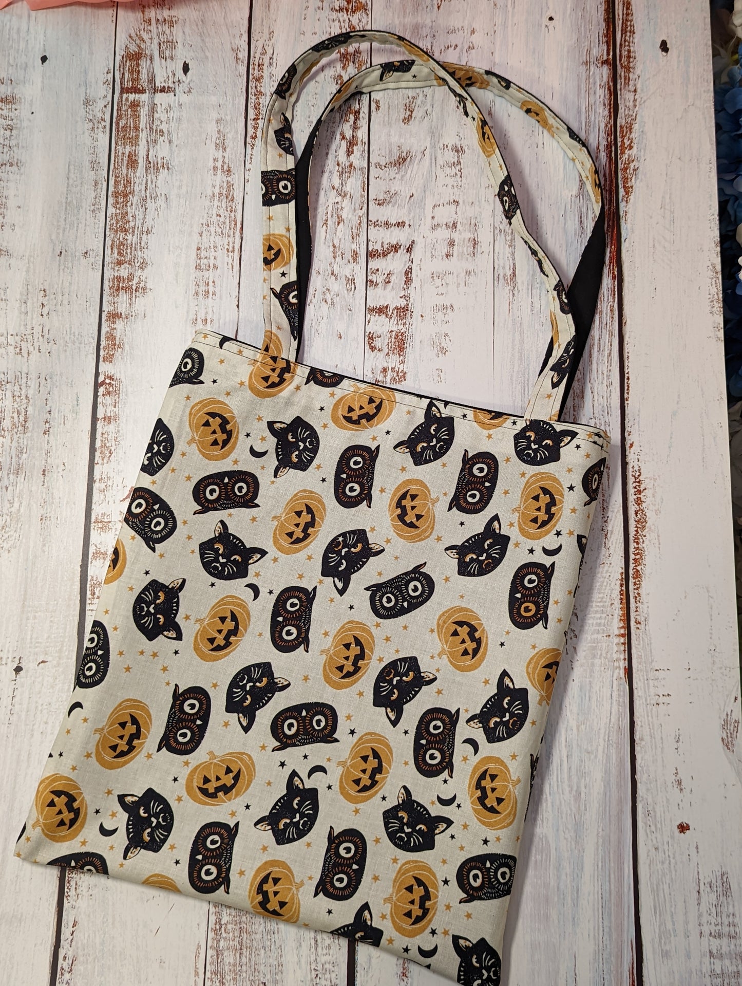 Halloween Reversible Canvas Tote Bag