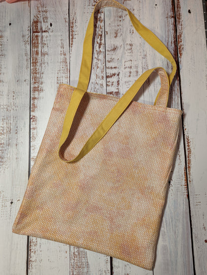 Orange Scale Square Pocket Tote Bag