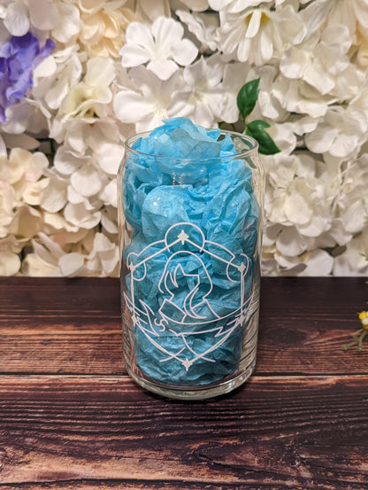 Raiden Shogun Burst Constellation Color Changing Glass Cup 16oz
