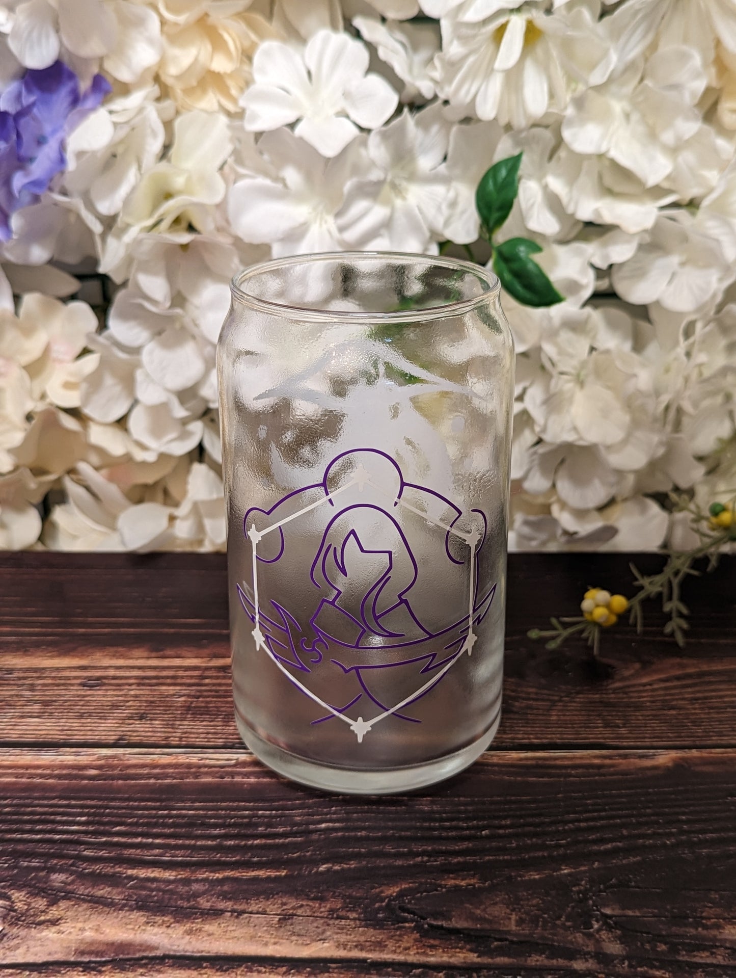Raiden Shogun Burst Constellation Color Changing Glass Cup 16oz
